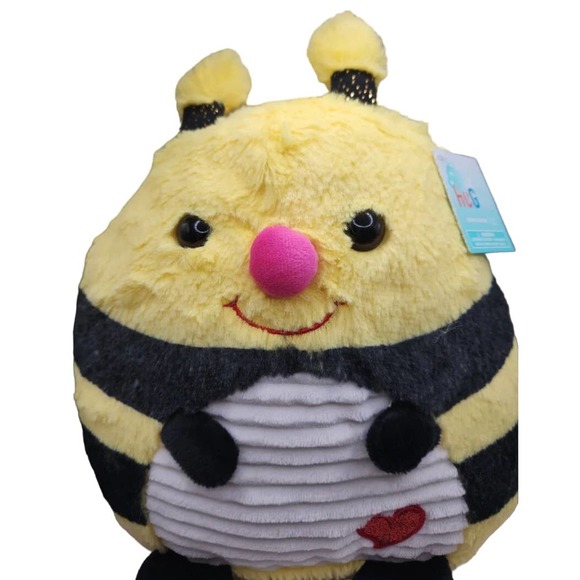 Hugme bumblebee plush 12” squishy stuffed animal plush toy - Picture 2 of 4